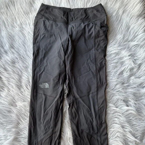The North Face Leggings Sz S Full Length Activewear Black Workout Outdoors Women - Picture 2 of 11